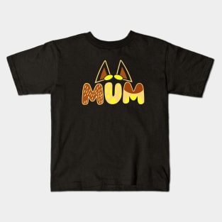 Mum, Bluey Mum Chili Design Kids T-Shirt